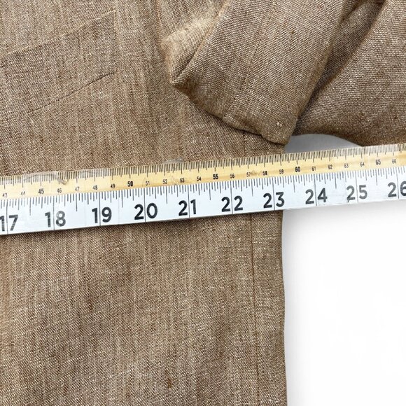 Ermenegildo Zegna Linen Italy Made Blazer Sport Coat Jacket Men's 44 L Long - Picture 6 of 11